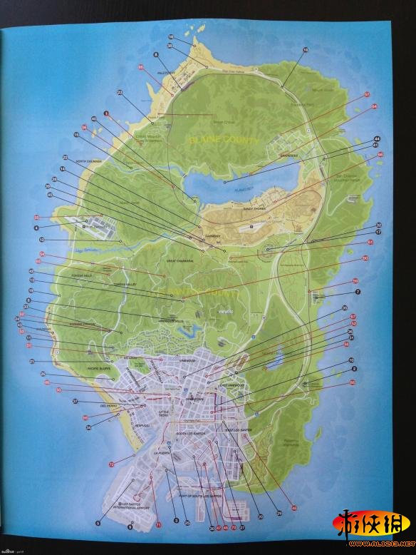 《侠盗猎车手5(gta5)》全武器位置分布图一览